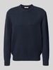 Only & Sons Relaxed Fit Pullover aus Baumwoll-Mix mit Woll-Anteil Modell 'JAMES' Dunkelblau