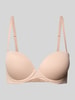 Calvin Klein Underwear Push-up-BH mit Label-Details Modell 'PERFECT FIT' Beige