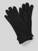 EEM Regular Fit Handschuhe mit Knopfverschluss Black