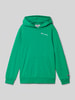 CHAMPION Hoodie met labelstitching Groen