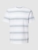 Tom Tailor T-Shirt mit Streifenmuster Weiss