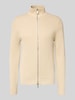 SELECTED HOMME Regular Fit Strickjacke aus reiner Baumwolle Modell 'DANE' Offwhite