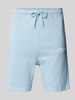 Jack & Jones Slim fit sweatpants met labelprint, model 'GORDON' Lichtblauw