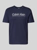 CK Calvin Klein T-Shirt mit Label-Print Marine