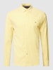 Tommy Hilfiger Freizeithemd mit Label-Stitching Gelb
