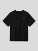 Mango T-Shirt mit Stitching Schwarz