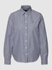 Gant Hemdbluse mit Streifenmuster Marineblau