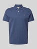 Gant Regular Fit Poloshirt mit Label-Stitching Modell 'SHIELD' Jeansblau Melange