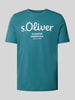 s.Oliver RED LABEL T-Shirt mit Rundhalsausschnitt Petrol