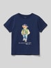 Polo Ralph Lauren Kids T-shirt o kroju regular fit z okrągłym dekoltem Ciemnoniebieski