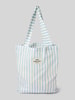 MADS NØRGAARD Shopper mit Label-Detail Modell 'SACKY ATOMA BAG' Hellblau