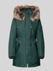 Only Parka kroju shaped fit z naszywką z logo model ‘IRIS’ Ciemnozielony