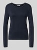 Liu Jo White Pullover aus Viskose-Mix Modell 'Maglia Chiusa' Dunkelblau
