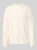 Jack & Jones Gebreide pullover met ribboorden, model 'BRADLEY' Beige
