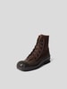 Maison Margiela Boots mit Label-Details Dunkelbraun