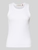 Scotch & Soda Tanktop in Ripp-Optik mit Rundhalsausschnitt Weiss