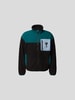 Ami Paris X Puma Sweatjacke aus Teddyfell Schwarz