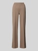 Smith and Soul Regular fit stoffen broek met vaste persplooien Taupe