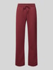 Gina Tricot Straight Fit Sweatpants mit Tunnelzug Bordeaux