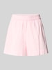 Pieces Regular Fit Shorts aus reiner Baumwolle Modell 'MUNA' Rosa