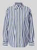 GANT Relaxed Fit Langarmbluse aus reiner Baumwolle Dunkelblau