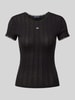 Tommy Jeans T-Shirt mit Label-Stitching Black