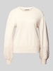 FREE/QUENT Gebreide pullover met ballonmouwen, model 'Zoe' Beige