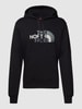 The North Face Hoodie met labelstitching, model 'Drew' Zwart