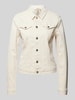 Soyaconcept Kurtka jeansowa z kieszeniami z patką na piersi model ‘Erna’ Złamany biały