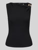 VERO MODA Top mit Schnallen-Applikation Black