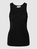 Copenhagen Muse Tanktop mit Feinripp-Optik Modell 'NATACHA' Black