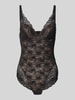Marie Jo Body aus Spitze mit Hakenverschluss Modell 'Cyrile' Metallic Black