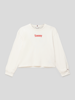 Tommy Hilfiger Teens Shirt met lange mouwen en labelprint, model 'Timeless' Wit