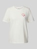 s.Oliver RED LABEL Relaxed Fit T-Shirt aus reiner Baumwolle Weiss