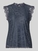 PIECES Top w stylu bluzki o kroju regular fit z wzorem na całej powierzchni model 'OLLINE' Niebieski