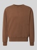 Edwin Sweatshirt aus reiner Baumwolle mit Stickerei Modell 'Axiom' Camel