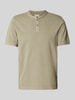 Cinque Slim Fit Poloshirt mit Rundhalsausschnitt Modell 'LANO' Oliv