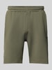 BOSS Green Regular dit sweatshorts van sneldrogend weefsel, model 'HECON ACTIVE' Donkergroen