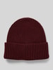 Unio Beanie mit Kaschmir-Anteil Bordeaux