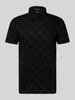 JOOP! Collection Slim Fit Poloshirt mit kurzer Knopfleiste Modell 'Bartholo' Black