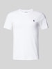 Polo Ralph Lauren Slim Fit T-Shirt mit Logo-Stitching Weiss