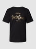 Jack & Jones Premium T-shirt van katoen met labelprint - exclusief bij ons verkrijgbaar Zwart