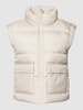 Tom Tailor Denim Steppweste mit Stehkragen Offwhite