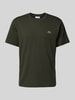 Lacoste T-Shirt mit Label-Badge Dunkelgruen