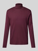 Christian Berg Men Longsleeve mit Rollkragen Dunkelrot