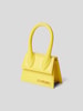Jacquemus Micro Bag mit Brand-Schriftzug Gelb