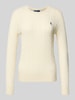 Polo Ralph Lauren Gebreide pullover van een mix van wol en kasjmier, model 'JULIANNA' Offwhite