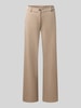 FREE/QUENT straight fit stoffen broek met viscose model 'Nanni' Taupe