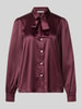 Christian Berg Woman Selection Regular Fit Hemdbluse aus Satin Bordeaux