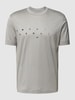 Emporio Armani T-shirt z wyhaftowanym logo Grafitowy